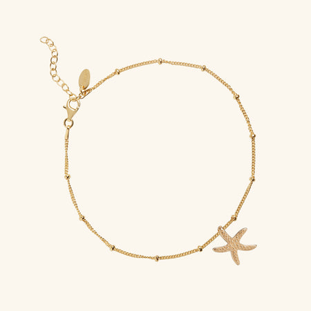 Starfish Anklet Gold